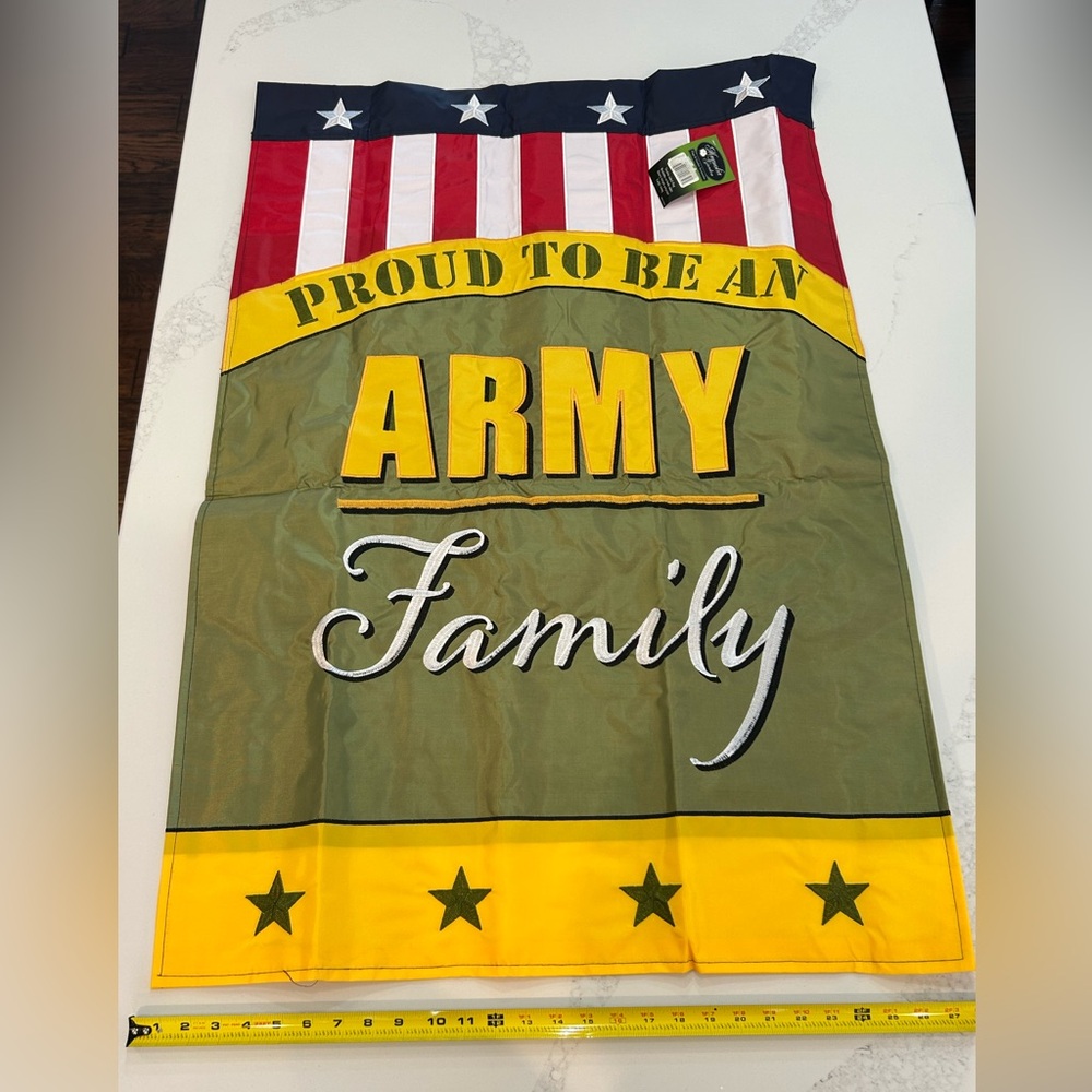 Decorative Outdoor Flag 29” x 42” Proud to be An Army Family New
